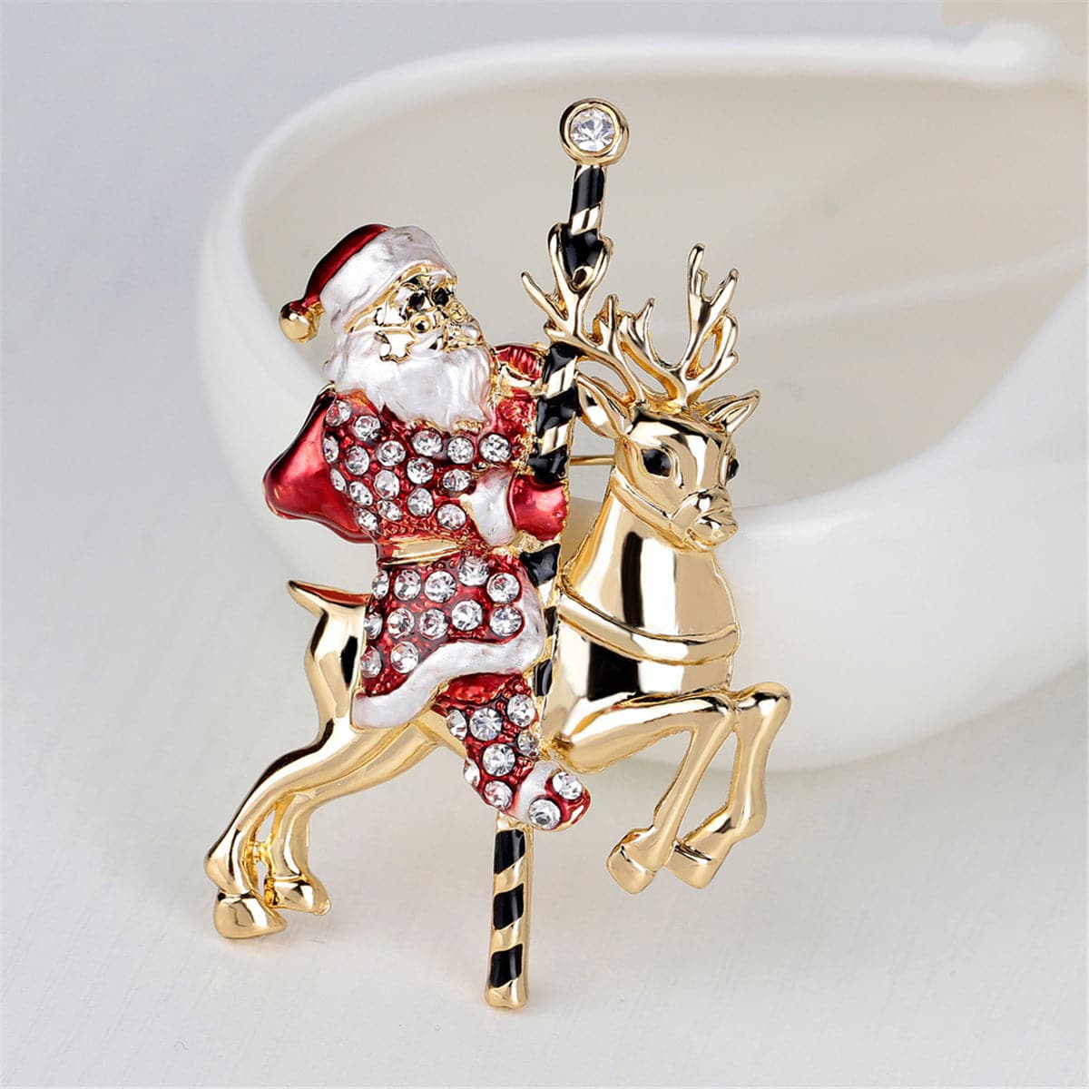 Professional Quality Santa Claus Accessories  Santa's Special Reindeer  Buttons/Pebbled Finish