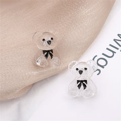 Resin Bear Stud Earrings