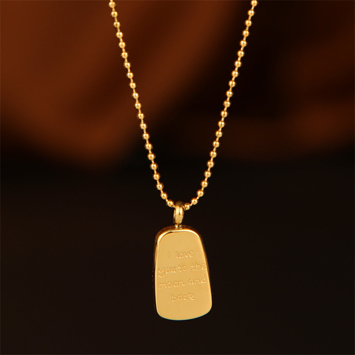 18K Gold-Plated 'Love You To The Moon & Back' Pendant Necklace