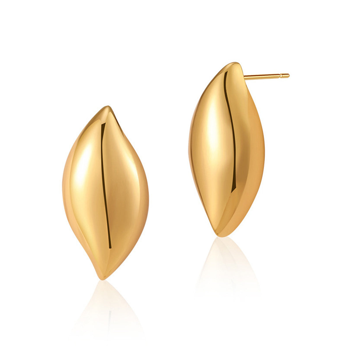 18K Gold-Plated Drop Stud Earrings