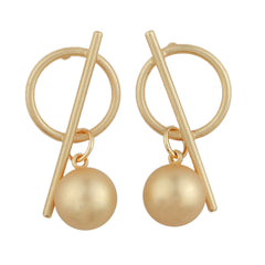 18K Gold-Plated Ball Drop Earrings