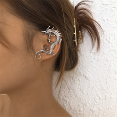 Silver-Plated Dragon Ear Cuff