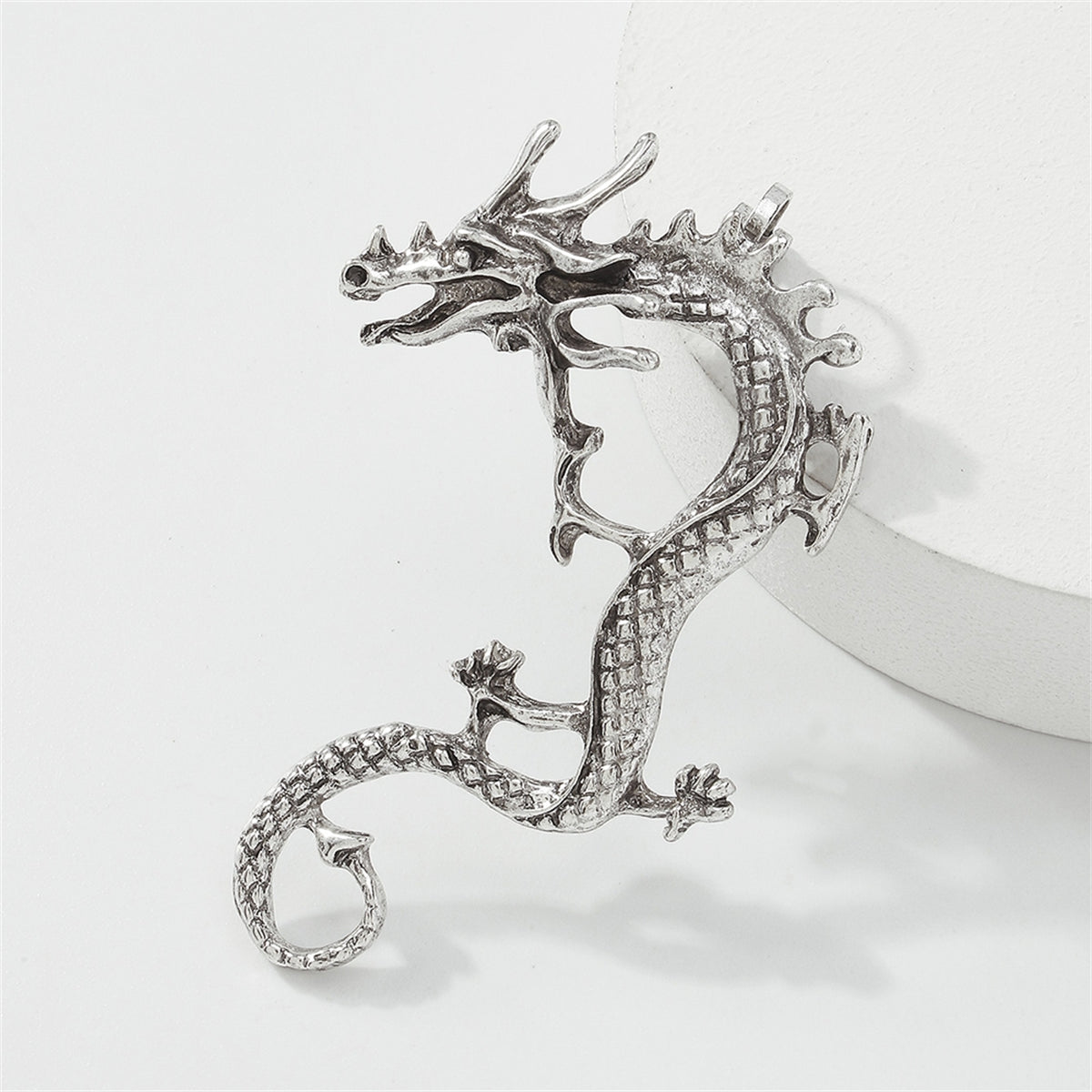 Silver-Plated Dragon Ear Cuff