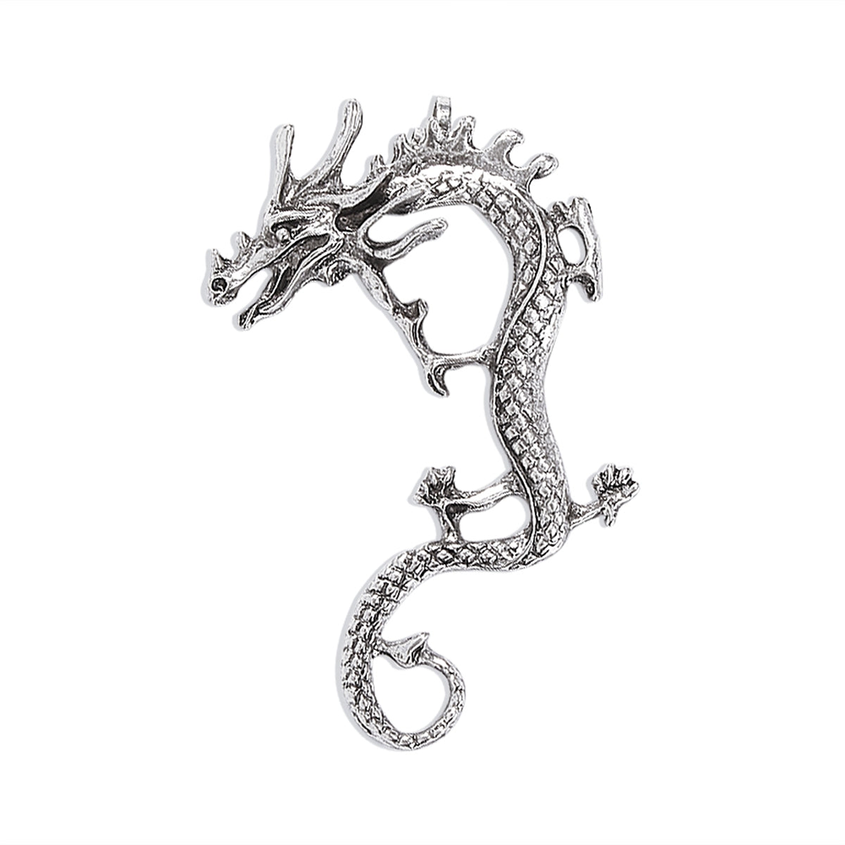 Silver-Plated Dragon Ear Cuff