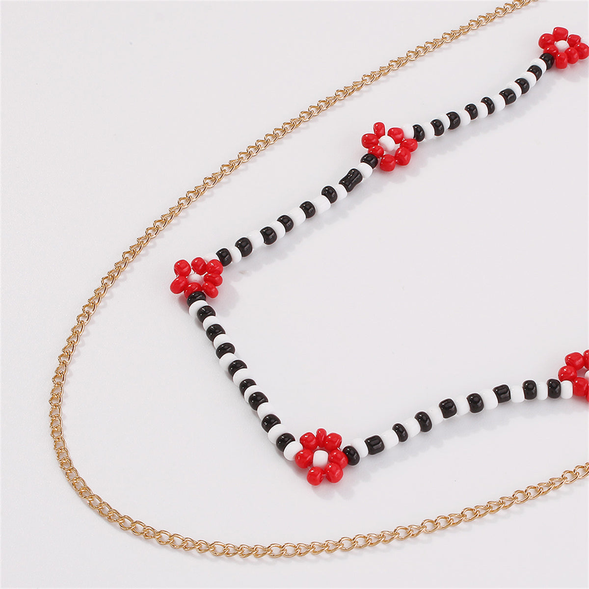 Black Howlite & 18K Gold-Plated Mum Station Necklace Set