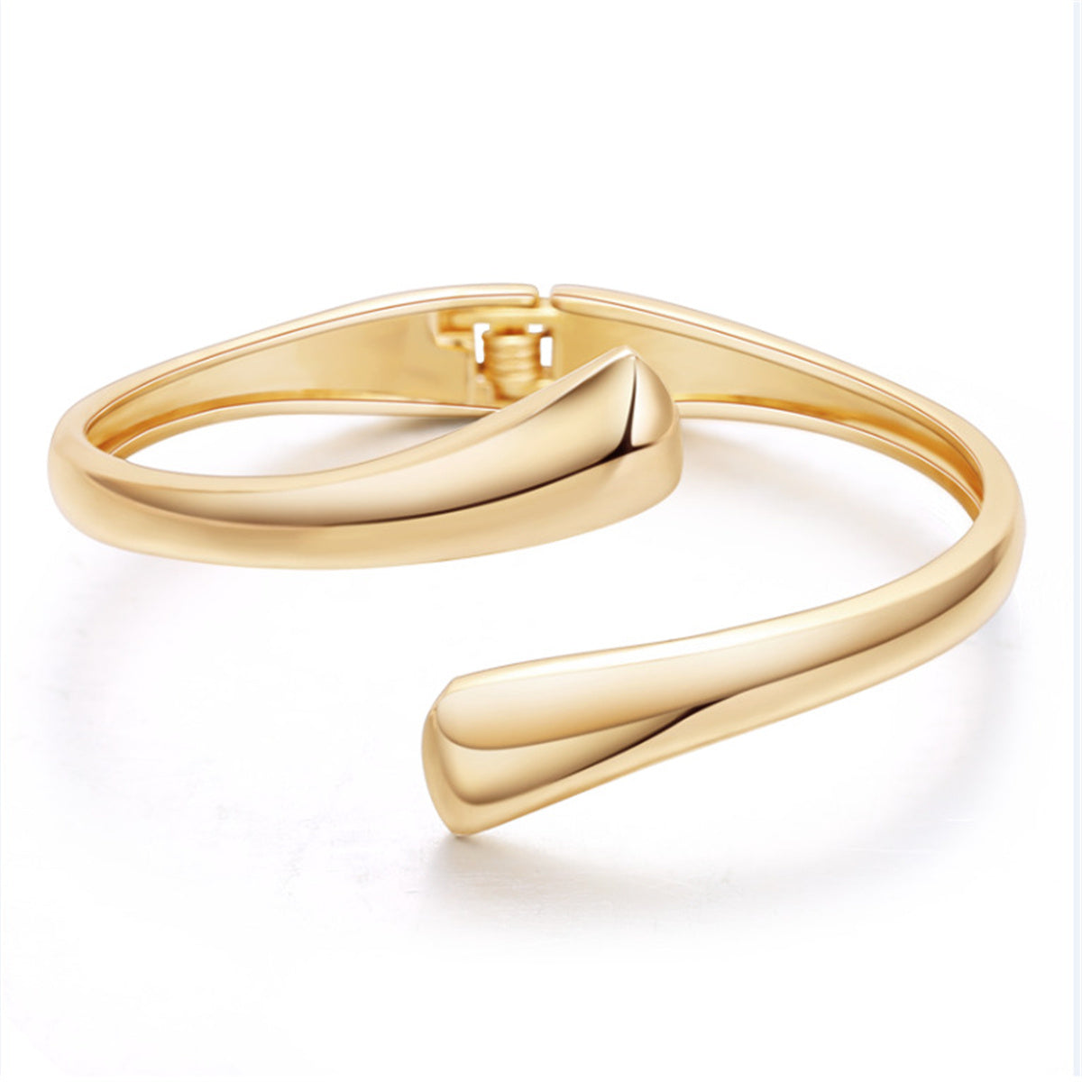 18K Gold-Plated Drop Bypass Cuff