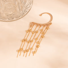 18K Gold-Plated Star Tassel Ear Cuff