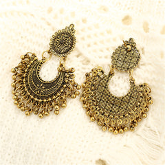 18K Gold-Plated Boho Intricate Drop Earrings