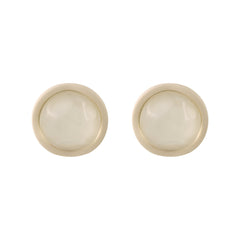 Arylic & Resin Round Stud Earrings