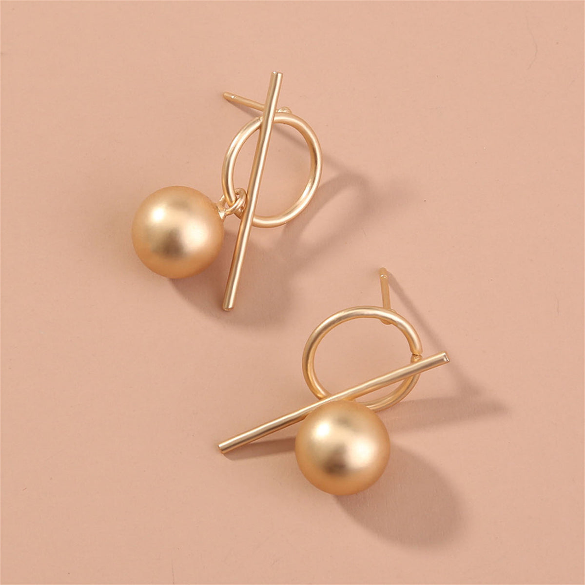 18K Gold-Plated Ball Drop Earrings