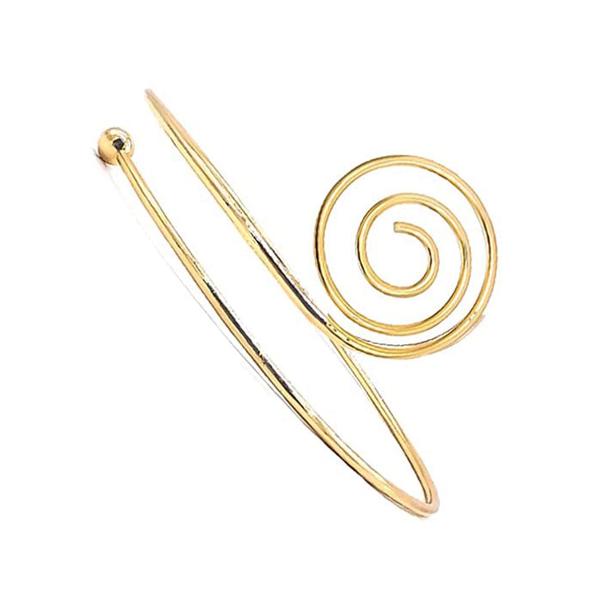 18K Gold-Plated Swirl Arm Cuff