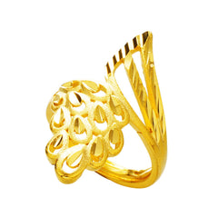 24K Gold-Plated Phoenix Bypass Ring