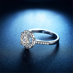 Crystal & Cubic Zirconia Round Ring