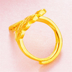 24K Gold-Plated Phoenix Bypass Ring