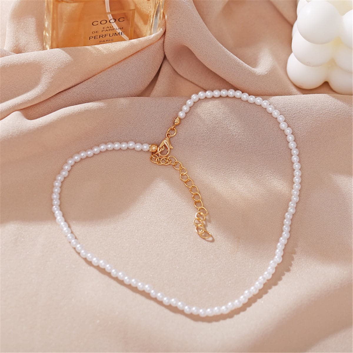 Pearl & 18K Gold-Plated Choker Necklace