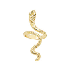 18K Gold-Plated Snake Bypass Ring