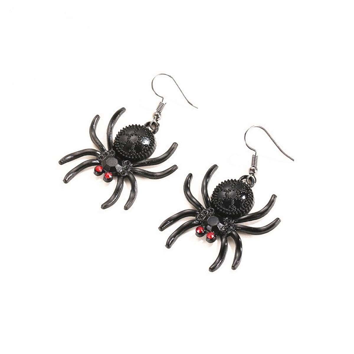 Black Cubic Zirconia Spider Drop Earrings