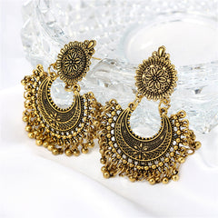 18K Gold-Plated Boho Intricate Drop Earrings