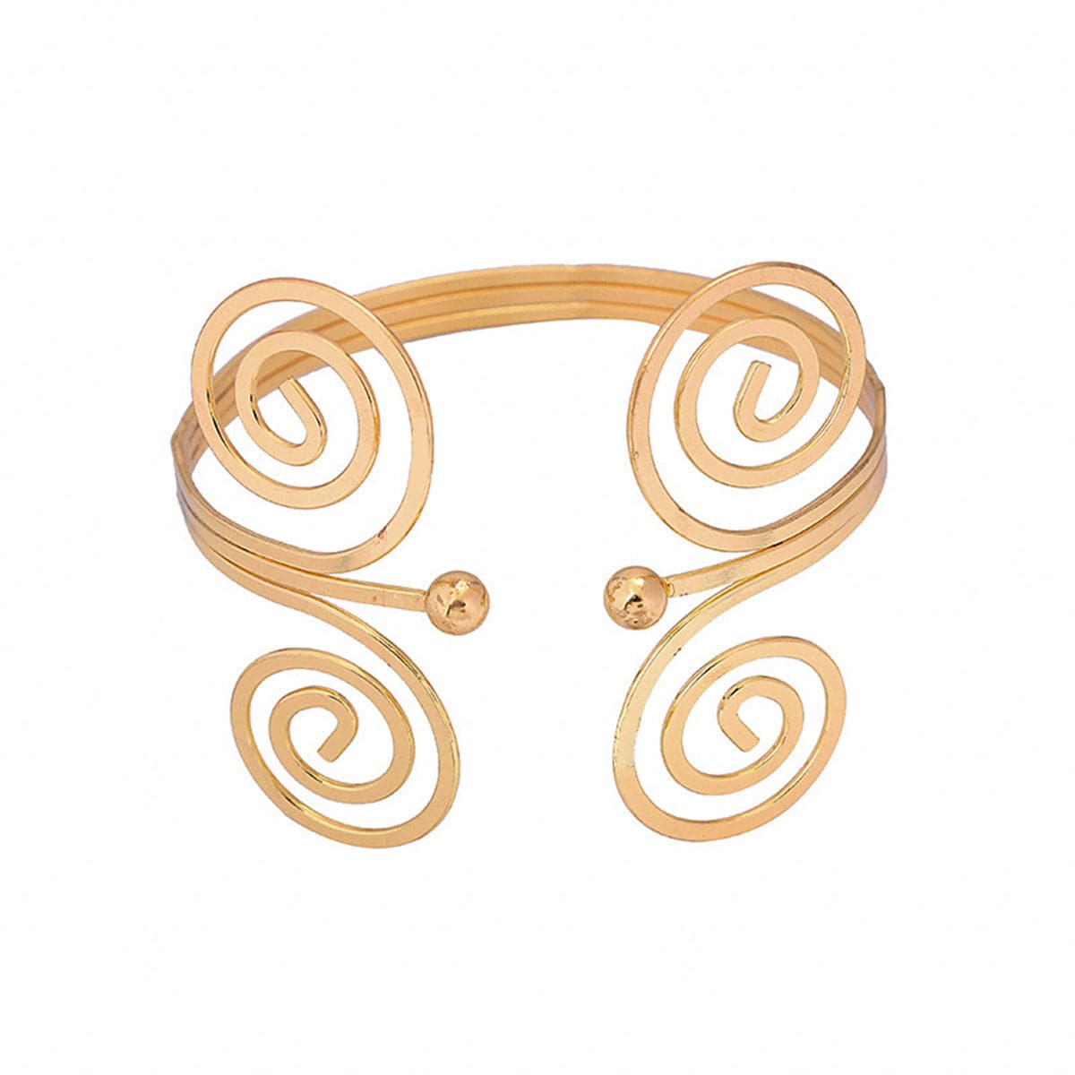 18K Gold-Plated Open Butterfly Arm Cuff