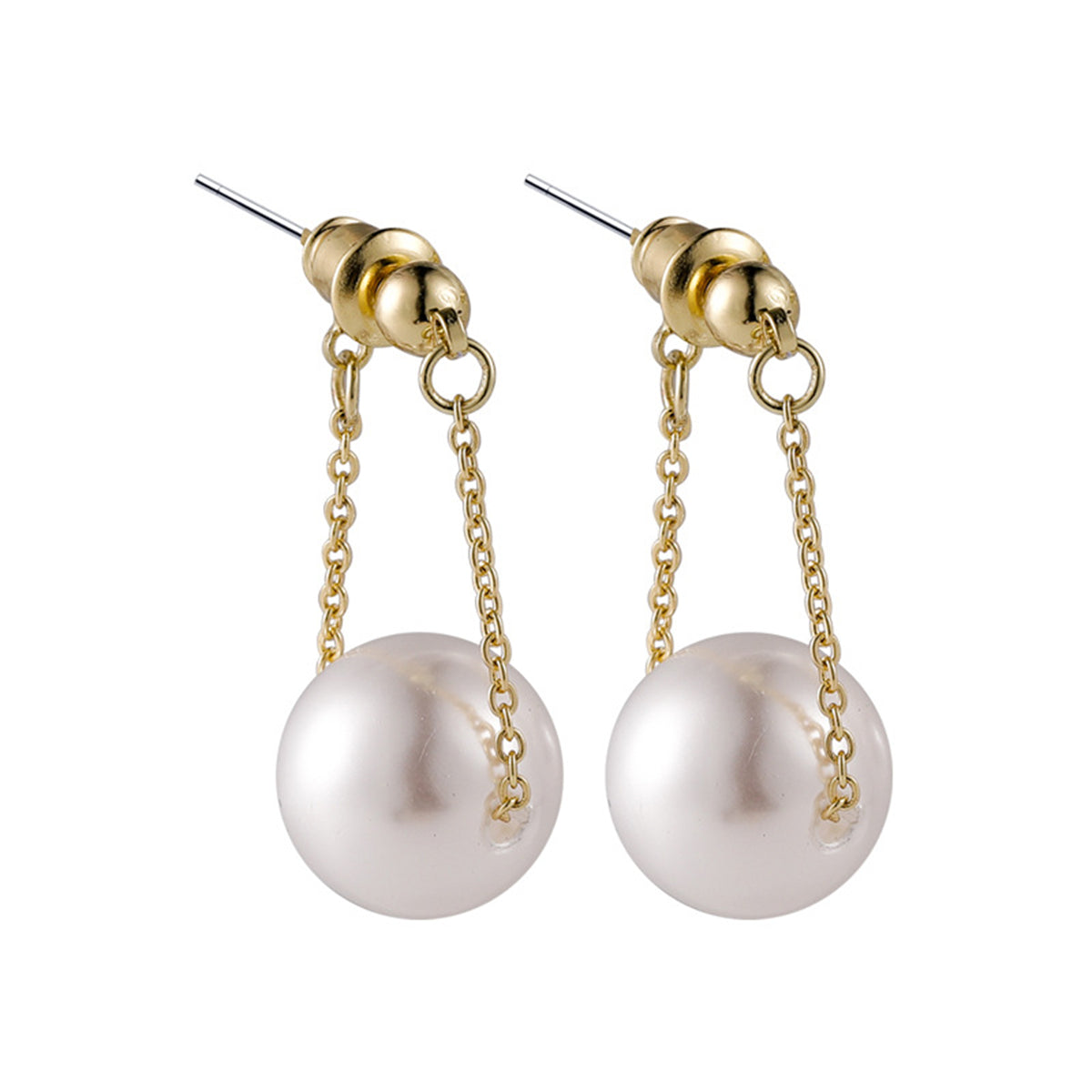 Pearl & 18K Gold-Plated Ear Jackets