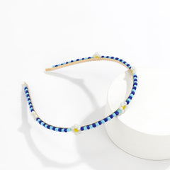 Blue Howlite & 18K Gold-Plated Mum Station Headband