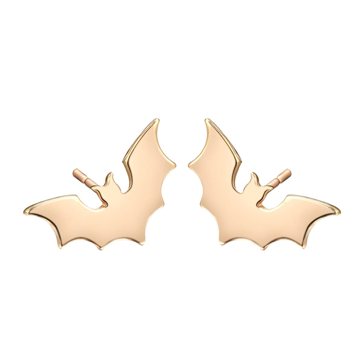 18K Gold-Plated Bat Stud Earrings