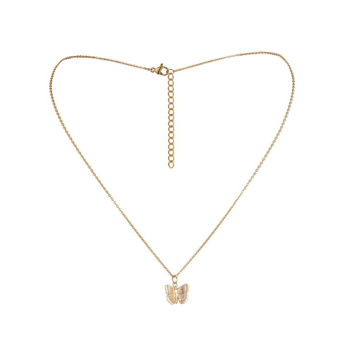 18K Gold-Plated Butterfly Pendant Necklace