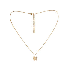 18K Gold-Plated Butterfly Pendant Necklace