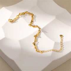 18K Gold-Plated Bone Chain Bracelet