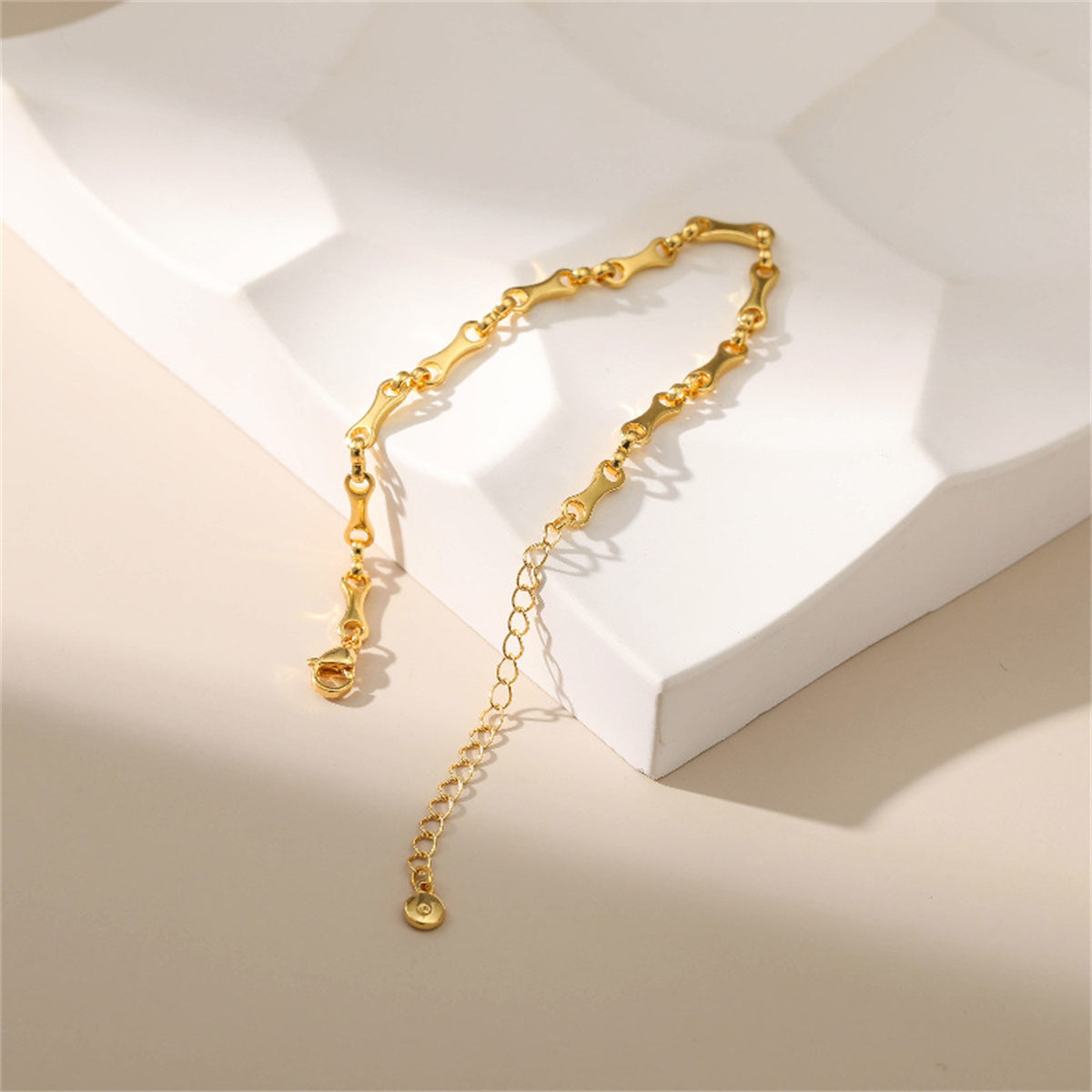 18K Gold-Plated Bone Chain Bracelet