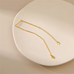 18K Gold-Plated Bar Station Bracelet