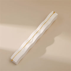 18K Gold-Plated Bar Station Bracelet