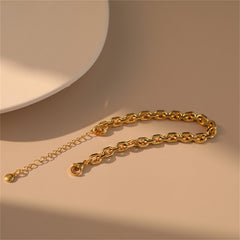 18K Gold-Plated Figaro Chain Bracelet