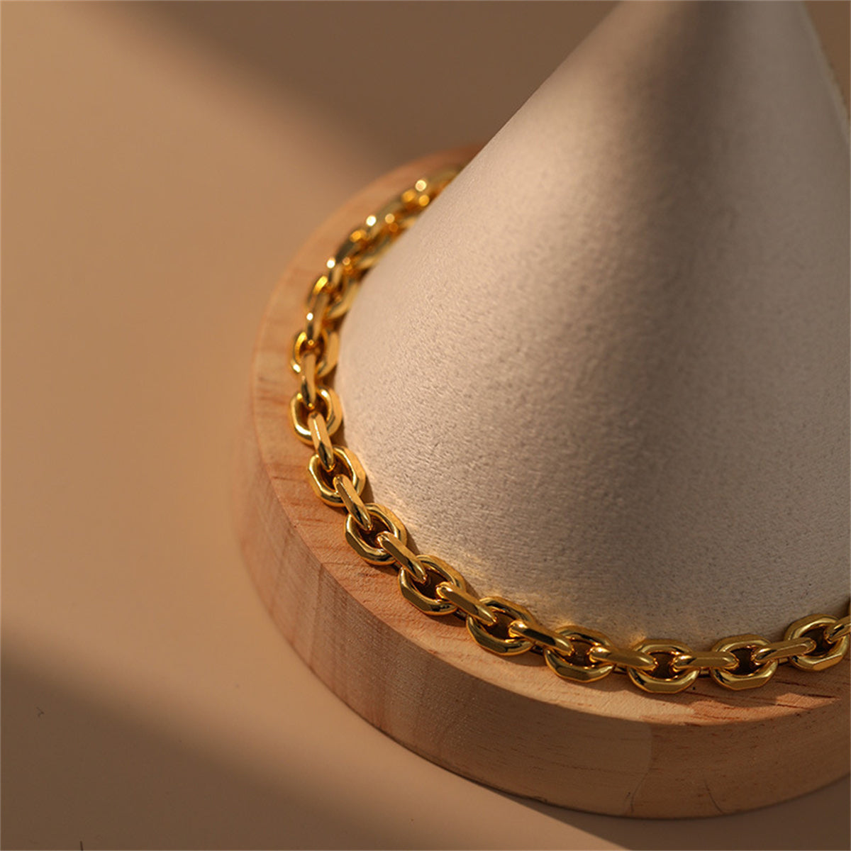 18K Gold-Plated Figaro Chain Bracelet