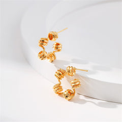 18K Gold-Plated Spring Star Huggie Earrings