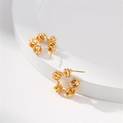 18K Gold-Plated Spring Star Huggie Earrings