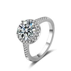 Crystal & Cubic Zirconia Round Ring