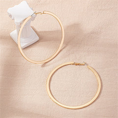 18K Gold-Plated Thin Hoop Earring