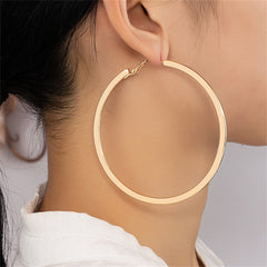 18K Gold-Plated Thin Hoop Earring