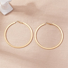 18K Gold-Plated Thin Hoop Earring