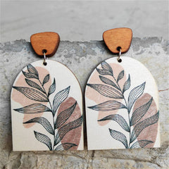 White Wood & Silver-Plated Branch Drop Earrings