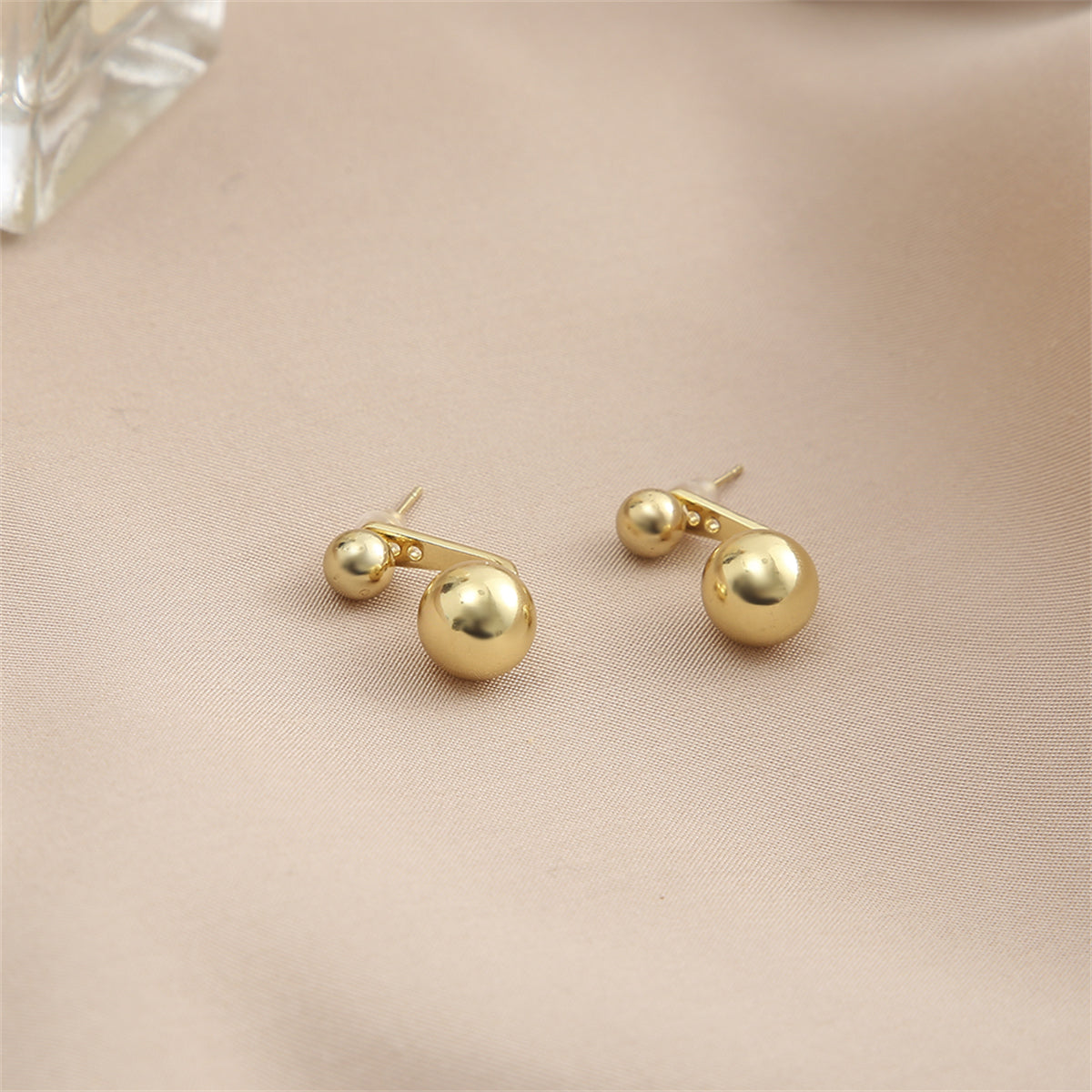 18K Gold-Plated Ball Ear Jackets