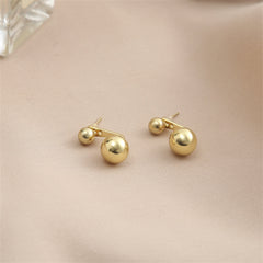 18K Gold-Plated Ball Ear Jackets