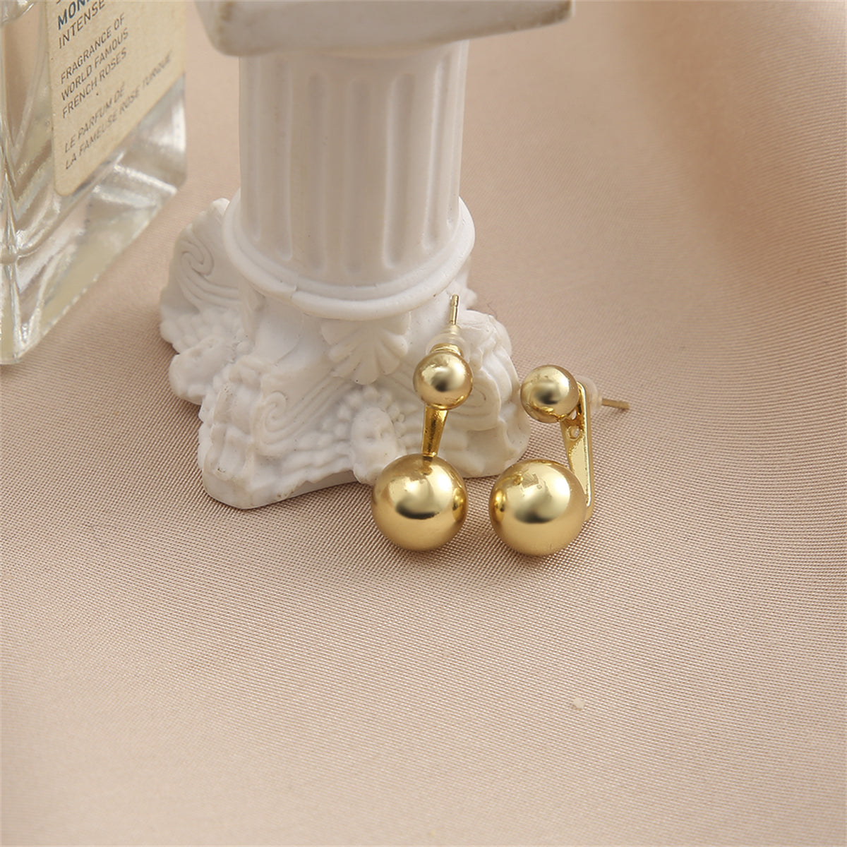 18K Gold-Plated Ball Ear Jackets