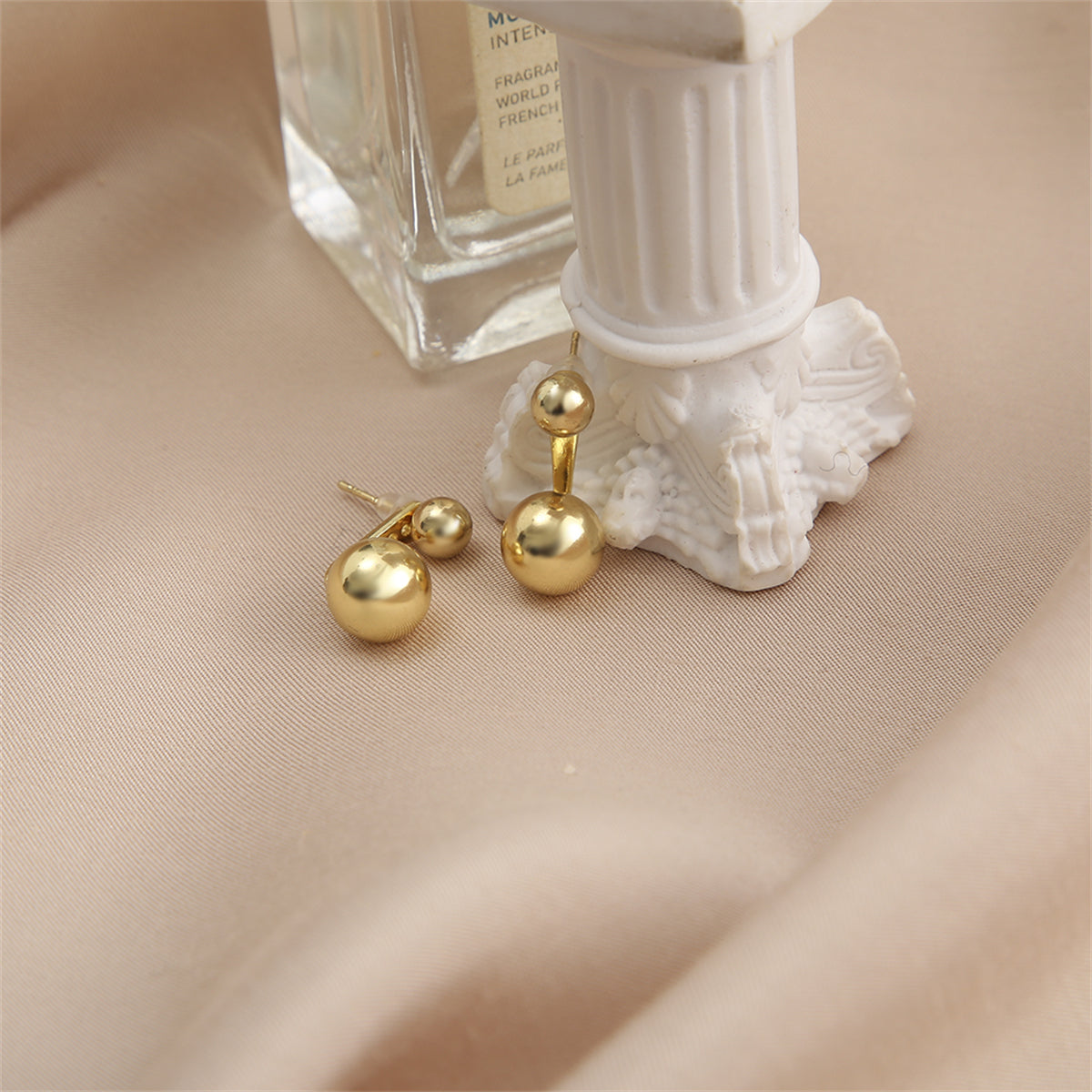 18K Gold-Plated Ball Ear Jackets