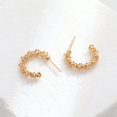 18K Gold-Plated Spike Huggie Earrings