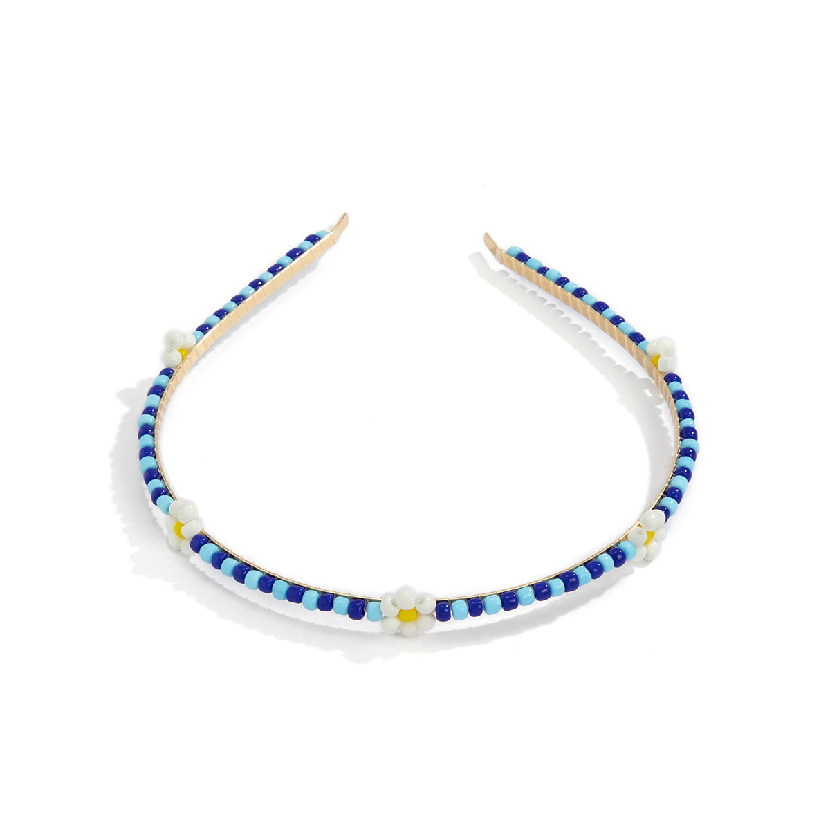 Blue Howlite & 18K Gold-Plated Mum Station Headband