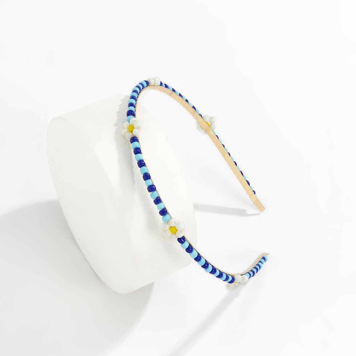 Blue Howlite & 18K Gold-Plated Mum Station Headband