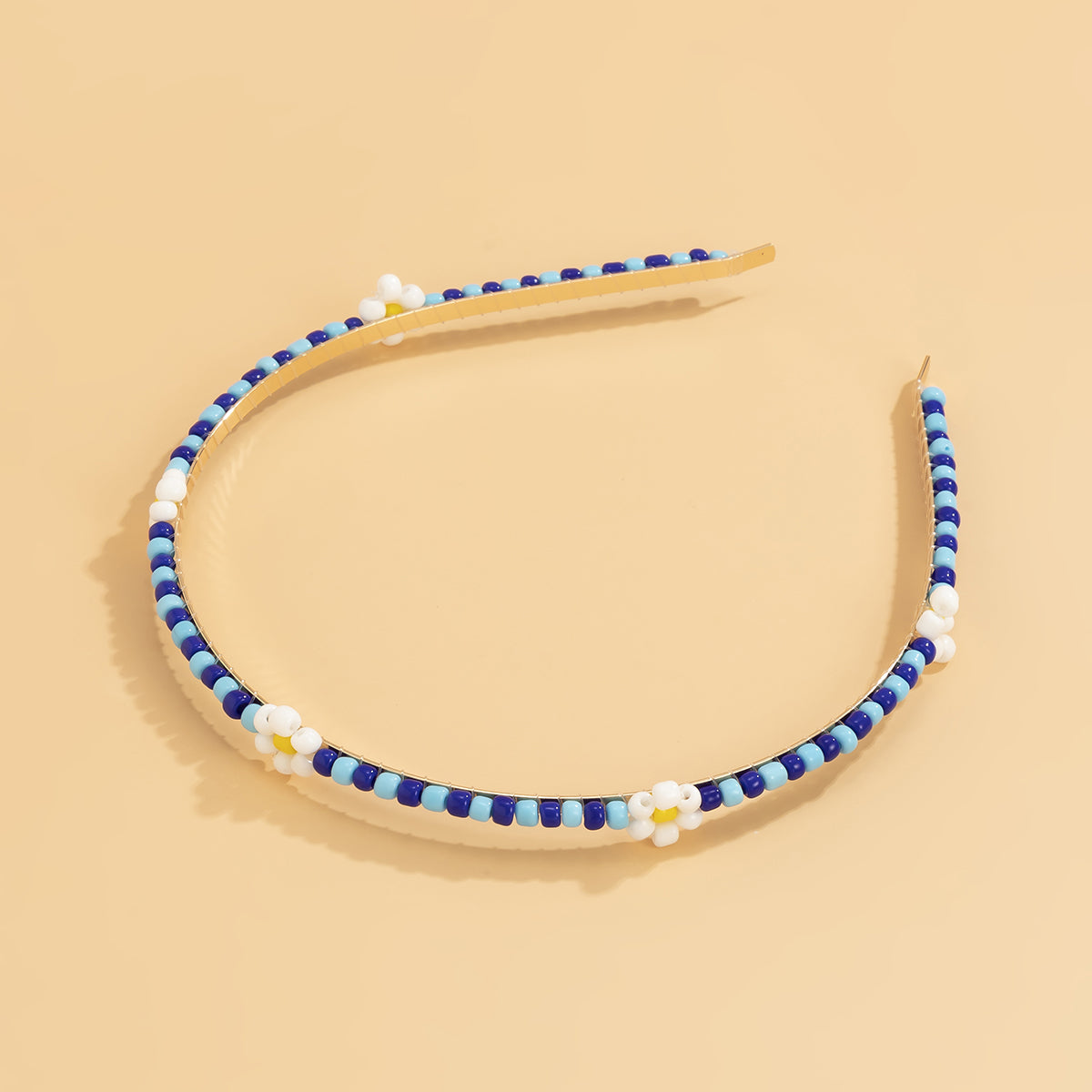 Blue Howlite & 18K Gold-Plated Mum Station Headband