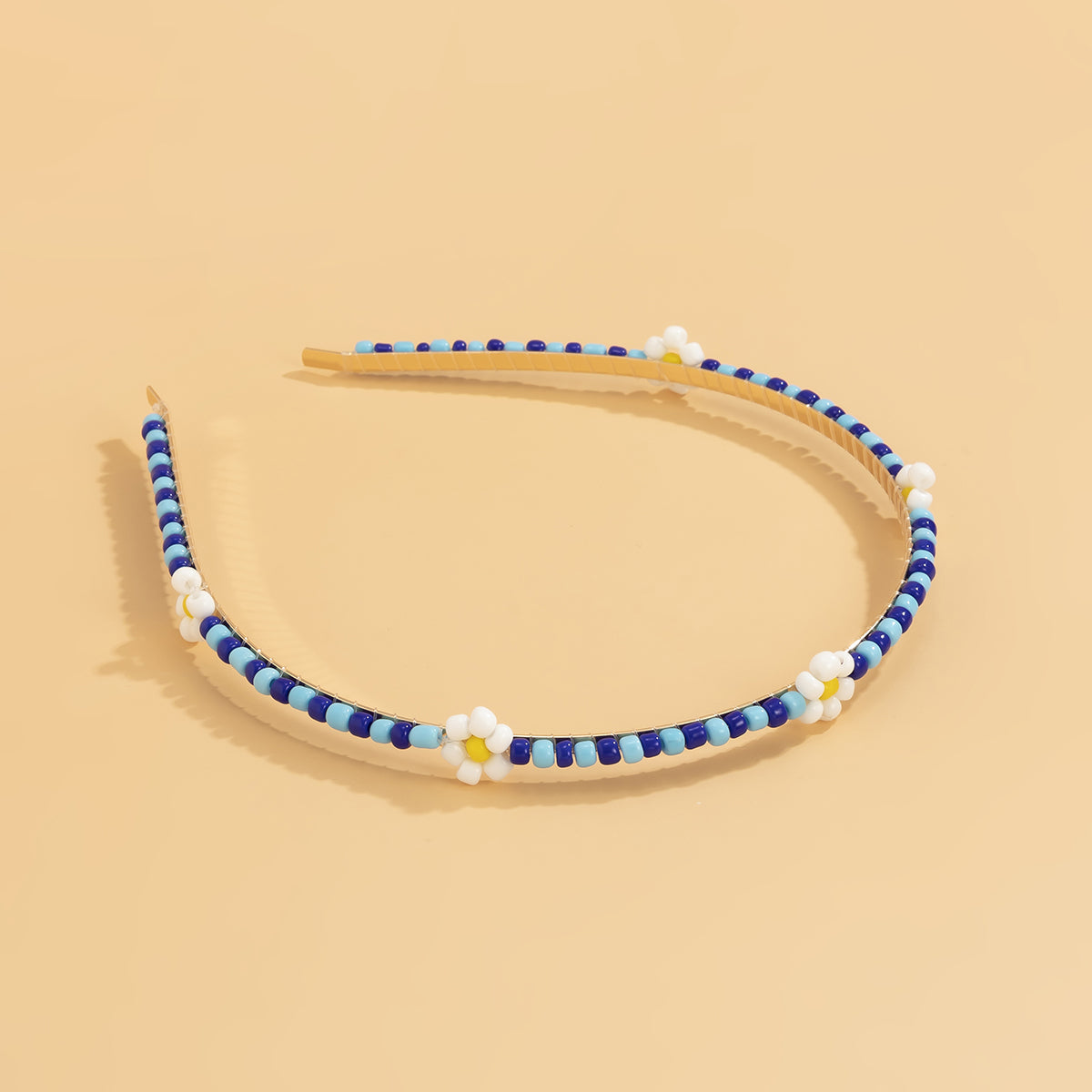 Blue Howlite & 18K Gold-Plated Mum Station Headband